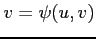 $ v=\psi(u,v)$