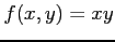 $ f(x,y)=xy$